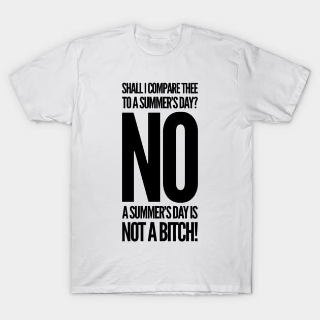 Nick Miller A summers day is not a bitch T-Shirt by voidstickers